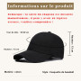 Toctax Casquette Baseball Personnalisée pour Retraite - Cadeau Original Départ Retraite Homme/Femme - Idée Cadeau Retraité Humor