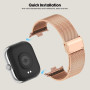 WindRen Métal Bracelets Compatible avec Xiaomi Redmi Watch 5/Xiaomi Redmi Watch 4/Xiaomi Mi Band 8 Pro, Acier Inoxydable en Méta
