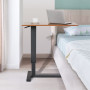 FATIVO Table de Lit à roulettes, Large Table Roulante Réglable en Hauteur de 66 à 90 cm Table pour Lit Médicalisé - 80x40x90cm, 