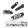 BaByliss Brosse soufflante multistyles Technologie ionique anti-frisottis, Technologie céramique, 4 accessoires, Multistyler, No