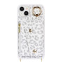 Lipvina Coque pour iPhone 14 Pro avec Cordon Porte Carte Coque iPhone 14 Pro zippé Portefeuille Femme Telephone Portable Réglabl
