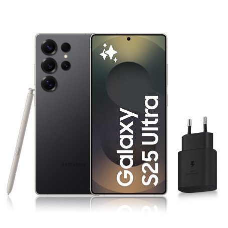 Samsung Galaxy S25 Ultra, Smartphone Android 5G avec Galaxy AI, 256 Go, Chargeur secteur rapide 25W inclus, Smartphone déverroui