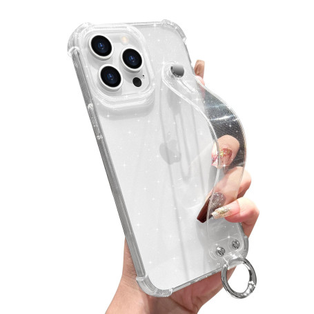 LLZ.COQUE Coque pour iPhone 14 Pro Max Transparente avec Cordon Étui Housse de Protection en Silicone TPU Liquide Ultra Fine Cas