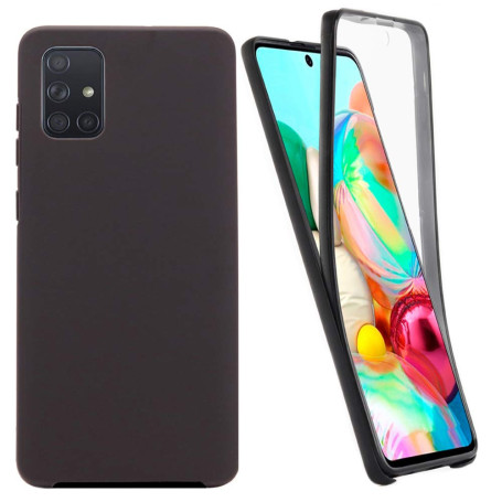 CEKA TECH Coque pour Samsung Galaxy A71, Protection intégrale Avant + arrière en Rigide, Housse Etui Tactile 360 degré – Anticho