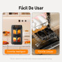 Air Fryer 2 Compartiments 10L, Friteuse à Air sans Huile Airfryer avec Fenêtre de Visualisation - Friteuses Double 10 Programmes