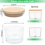 MILIVIXAY Lot de 20 bocaux à bougies en verre transparent de 113,4 g avec couvercles et kits de fabrication de bougies – Petits 