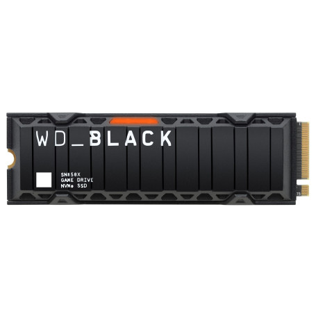 WD_BLACK SN850X SSD 2 To, Disque SSD interne avec dissipateur thermique, lecture jusqu'à 7300 Mo/s, écriture jusqu'à 6600 Mo/s, 