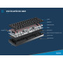 Geeky GK61 60% | Hot Swappable Clavier de Jeu Mécanique | 62 Touches Multicolores Rétroéclairées RGB LED pour Gaming PC/Mac | IS