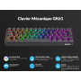 Geeky GK61 60% | Hot Swappable Clavier de Jeu Mécanique | 62 Touches Multicolores Rétroéclairées RGB LED pour Gaming PC/Mac | IS