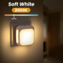 Veilleuse Prise Electrique, Lot de 2 Veilleuses LED avec Capteur de Crépuscule, Luminosité réglable, Veilleuse Enfant pour Chamb