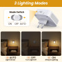 Veilleuse Prise Electrique, Lot de 2 Veilleuses LED avec Capteur de Crépuscule, Luminosité réglable, Veilleuse Enfant pour Chamb