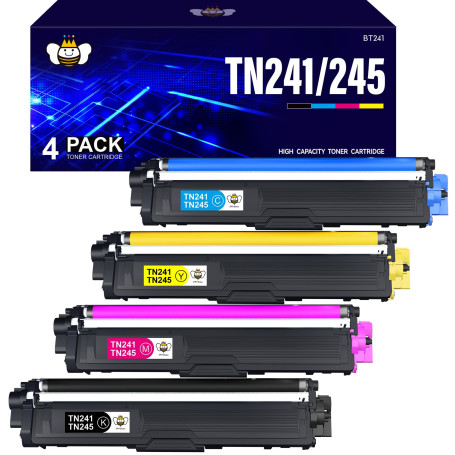 CMYBabee TN241Toner Compatible pour Brother TN242 TN241 TN246 TN245 pour Brother MFC-9332CDW DCP-9022CDW HL-3142CW MFC-9142CDN H