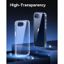 NIMASO Coque pour iPhone 16e (6,1 Pouces) Non-Jaunissement Antichoc Coins Air-Guard Anti-Rayures, Transparent