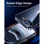 NIMASO Coque pour iPhone 16e (6,1 Pouces) Non-Jaunissement Antichoc Coins Air-Guard Anti-Rayures, Transparent