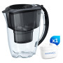 AQUAPHOR Carafe filtrante Amethyst avec 1 Filtre Maxfor+ 200L - 2,8 L - Noir