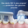 Oral-B Brosse A Dents Electrique iO 3 Bleue, 3 Modes De Nettoyage Dont Blancheur, Brossage Silencieux, Capteur De Pression, 3 Br