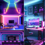 Ruban LED, 30M(2*15M) Led Chambre Flexible Bluetooth App Contrôle, RGB Bande LED, Synchroniser avec Rythme de Musique Led Strip,
