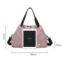 Vllcsla Sac de Sport Femme Petit, Poche Humide, 45x27x20 cm, Imperméable Sac à Bandoulière de Sport/Voyage, Sacs de Week-End à M