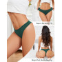 VOENXE String Coton, Tanga Sport Culotte Feminin Sexy Chic, Underwear Cotton Thong, sous-vêtements Féminins Stretch, Slips Simpl