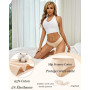ALL OF SHE Culotte Femme Coton Slips Femme Stretch Taille Basse Respirant sous-vêtements Lot de 6 S-XL