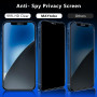 MAYtobe 2 Pièces Verre Trempé Anti Espion pour iPhone 12 avec 2 Pièces Caméra Arrière Protecteur, Film Protection écran Confiden