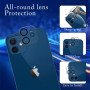 MAYtobe 2 Pièces Verre Trempé Anti Espion pour iPhone 12 avec 2 Pièces Caméra Arrière Protecteur, Film Protection écran Confiden