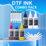 LCL 600ML Recharge d'encre DTF Premium pour imprimantes Epson Impression de Film de Transfert Thermique Compatible pour Epson L8