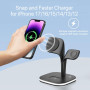 EXW Mag-Safe Chargeur Induction, Station de Charge sans Fil Rapide Compatible Magnétique, Appareils Multiples pour iPhone 17 16 