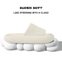 Calish Chaussons Antidérapants pour Homme Femme Pantoufles de Douche Très Léger Semelle Épaisse Amorti Soft Tongs Sandales- pour