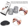 Râpe à Pieds Pédicure Electrique Anti-callosité Lime Pieds Electrique pour Corne (Vitesse Réglable) avec 60 Tampons de Remplacem