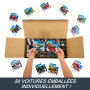 Hot Wheels Coffret 50 véhicules, jouet pour enfant de petites voitures miniatures, modèle aléatoire, V6697