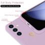 Wirvyuer Coque Compatible avec Samsung Galaxy S23 FE 5G Antichoc Coque Silicone TPU avec Motif Coeur d'amour Doré Mignon Étui Pr