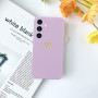 Wirvyuer Coque Compatible avec Samsung Galaxy S23 FE 5G Antichoc Coque Silicone TPU avec Motif Coeur d'amour Doré Mignon Étui Pr