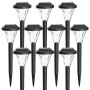 GIGALUMI Lot de 10 lampes solaires d'extérieur étanches pour l'extérieur, lampes solaires d'extérieur pour terrasse, pelouse, co