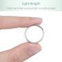 Uniclife 100 Pack Anneaux Porte Clé 20mm Split Porte Clef Mini Split Jump Ring Porte Cle avec Double Boucles Petits Anneaux en M