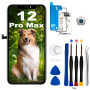 EFAITHLIFE Cadre de Rechange pour iPhone 12 Pro Max avec écran LCD et numériseur d'écran Tactile 3D avec kit d'outils de réparat