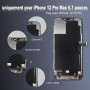 EFAITHLIFE Cadre de Rechange pour iPhone 12 Pro Max avec écran LCD et numériseur d'écran Tactile 3D avec kit d'outils de réparat