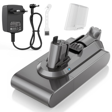 LabTEC Batterie Li-ION de Rechange pour DS V11, 25,2 V 3900 mAh pour DS V11 (Type Bouton) V15 SV15 SV16 SV22 avec Chargeur d'asp