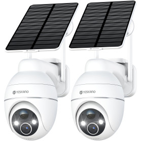 YESKANO 2K Camera Surveillance WiFi Exterieure sans Fil, Panneau Solaire 360° PTZ Caméra Exterieur sans Fil Solaire Batterie 2,4 YESKANO 2K Camera Surveillance WiFi Exterieure sans Fil, Panneau Solaire 360° PTZ Caméra Exterieur sans Fil Solaire Batterie 2,4