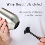 Huski Gobelet à Vin 2.0 | NOUVEAU | Design Primé avec Pied Détachable | Verre à Vin en Acier Inoxydable Premium avec Couvercle |
