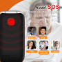 Melefon Téléphone Portable à Clapet pour Senior avec Bouton SOS,Touches d'Appel Rapide - Le pour Vos Parents