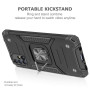 KANSI Coque Compatible pour Samsung Galaxy M51, Verre Trempé [2 Pièces] Housse TPU Silicone Rotation 360° Aimant Anneau Support 