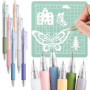 6 stylos couture auto-cicatrisant, stylos rétractables pour travaux manuels, outils de coupe, coupe-papier, stylo à découper, st