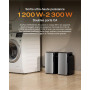 ECOFLOW STREAM AC Pro, batterie capacité de 1,92 kWh, 100% compatible avec toutes les kit solaire avec batterie, Sortie 1200 W,