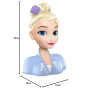 LA REINE DES NEIGES 2, Elsa, Tête à Coiffer Basic, 14 Accessoires de Coiffure Inclus, Jouet pour Enfants dès 3 Ans, GIOCHI PREZI