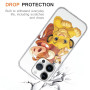 nurkorki [2 Pack Coque pour iPhone 14 Pro Max 6,7",Doux Antichoc TPU Silicone Housse Étui de Téléphone Dessin Animé Lion Motif C