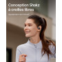 SHOKZ Écouteurs à Oreilles Libres OpenFit Air, Casque Bluetooth sans Fil avec Microphone, écouteurs avec Crochet d'oreille Air,