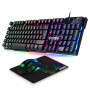 EMPIRE GAMING - Pack MK800 Filaire - Clavier Gaming AZERTY (Layout Français) RGB 105 Touches 19 Touches Anti-Ghosting - Souris G