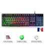 EMPIRE GAMING - Pack MK800 Filaire - Clavier Gaming AZERTY (Layout Français) RGB 105 Touches 19 Touches Anti-Ghosting - Souris G