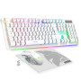 Empire Gaming Armor RF800 Pack Clavier Souris Gaming Rechargeable sans Fil AZERTY (Français-Layout) RGB avec Tapis de Souris -Cl